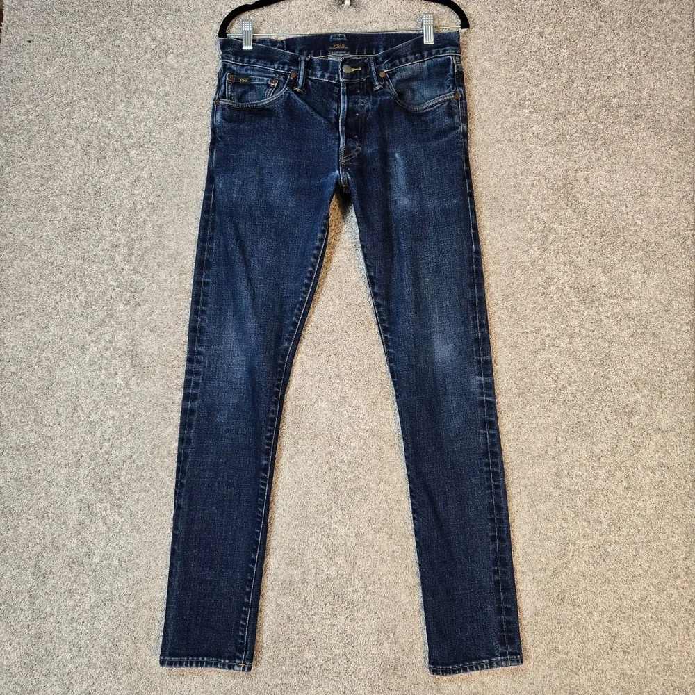 Polo Ralph Lauren Jeans mens 31x34 The Sullivan Slim button fly distressed